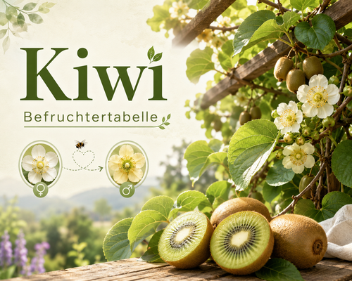 Kiwi - Befruchtertabelle