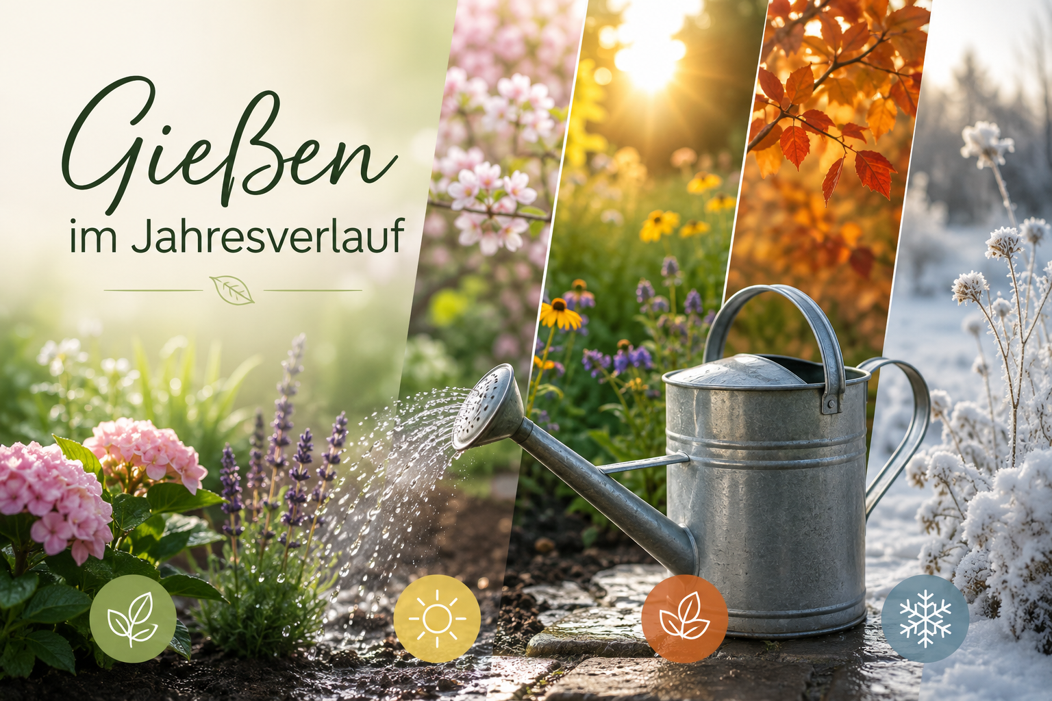 Gießen im Jahresverlauf