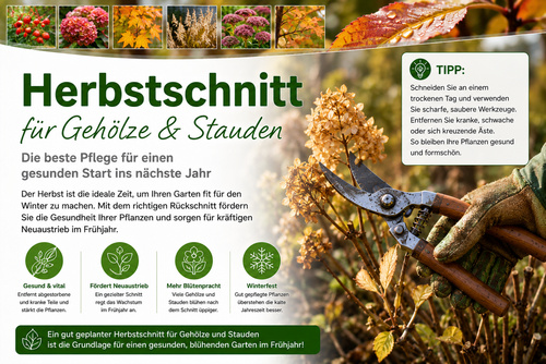 Herbstschnitt für Gehölze und Stauden