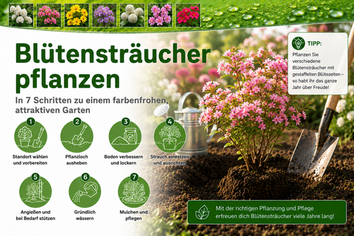Blütensträucher - Pflanzanleitung