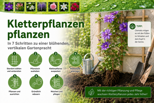 Kletterpflanzen - Pflanzanleitung