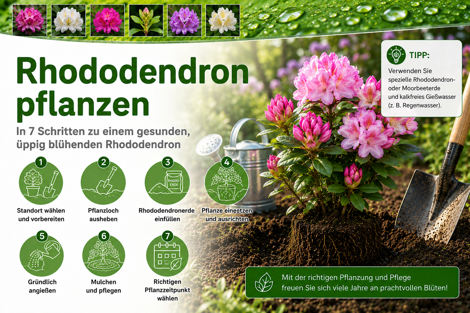 Rhododendron & Azalee - Pflanzanleitung