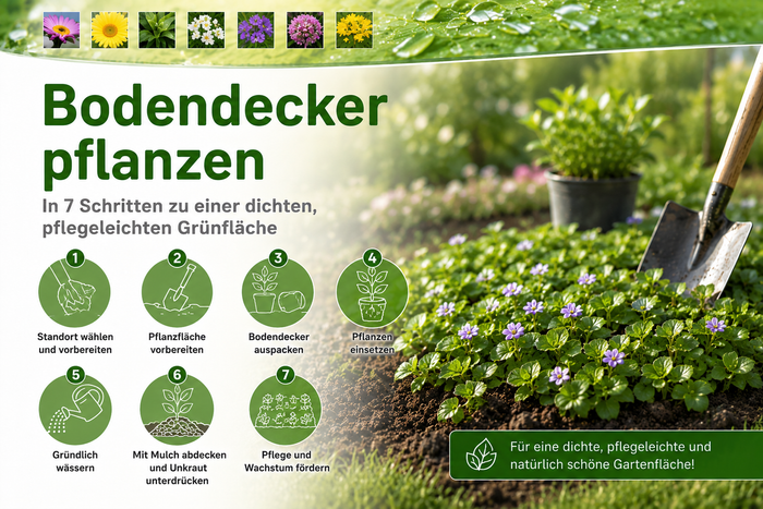 Bodendecker - Pflanzanleitung