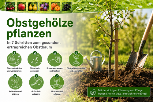 Obstgehölze - Pflanzanleitung