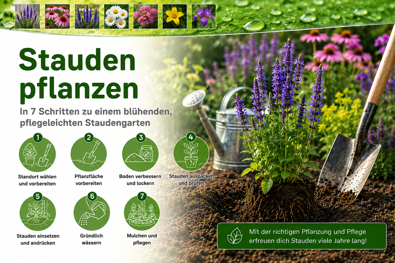 Stauden - Pflanzanleitung