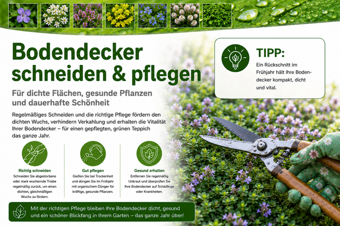 Bodendecker - Pflege-Tipps