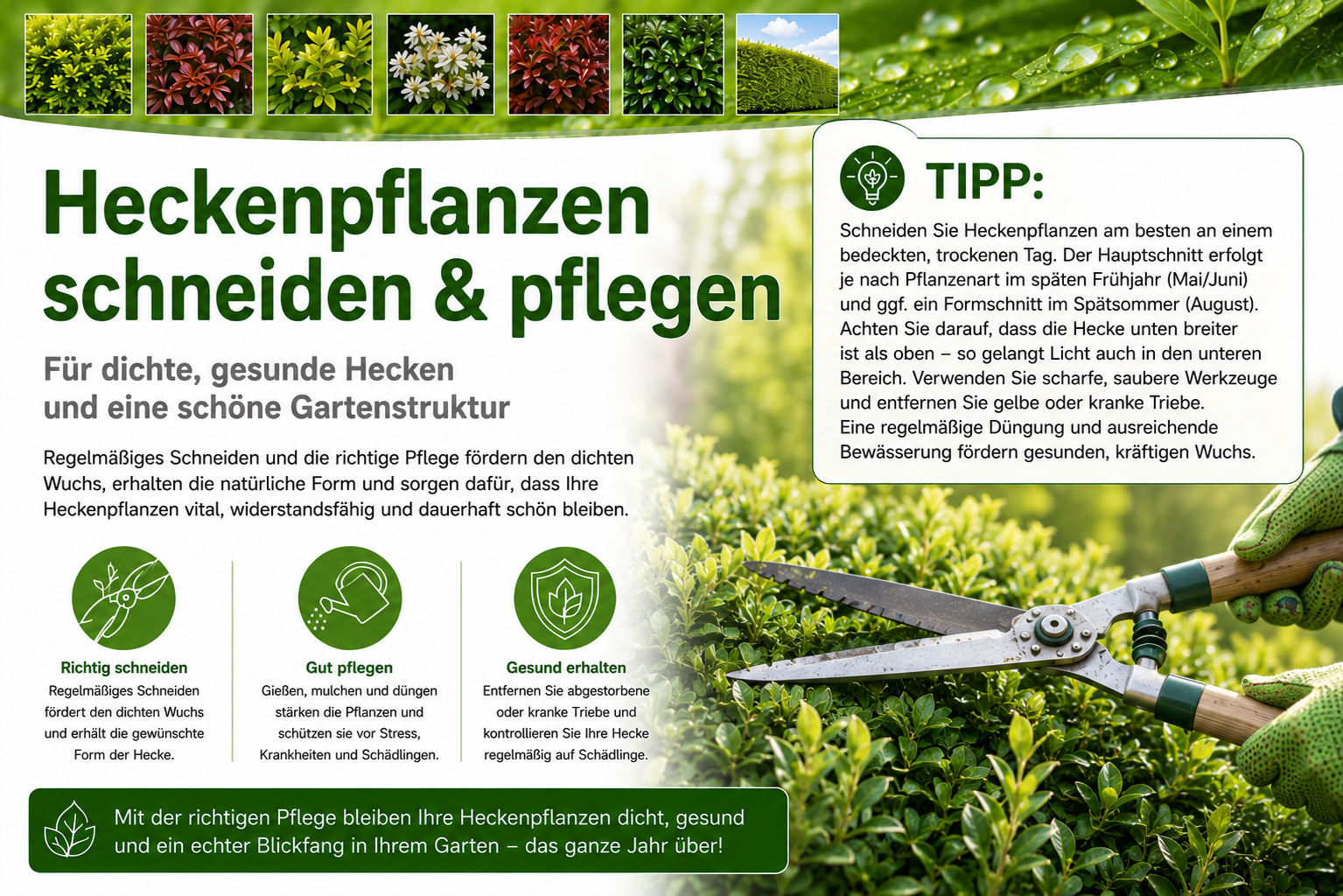Hecken - Pflege-Tipps