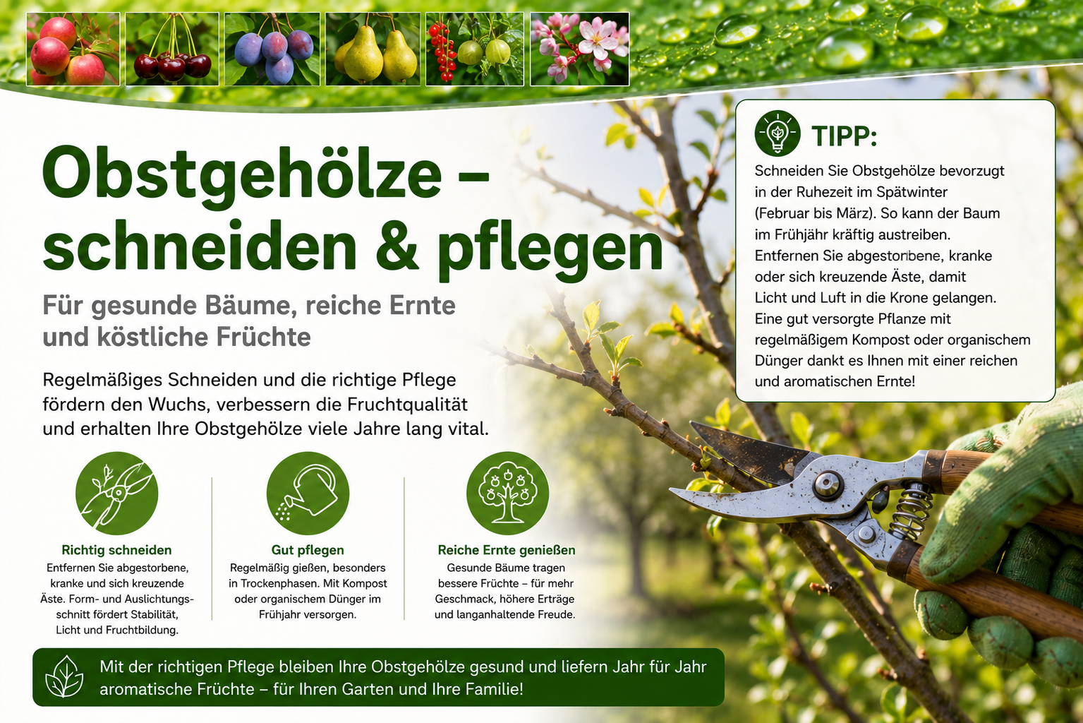 Obstgehölze - Pflege-Tipps