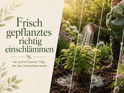 Richtig gießen: Warum frisch gepflanzte Bäume einschlämmen?